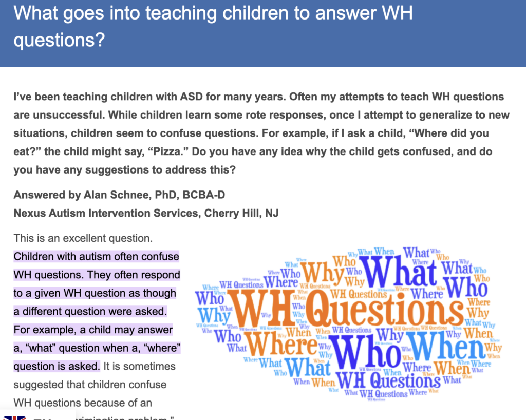 handout with title, paragraph of text, and image of words in different colors, orientations, and sizes creating a word cloud
