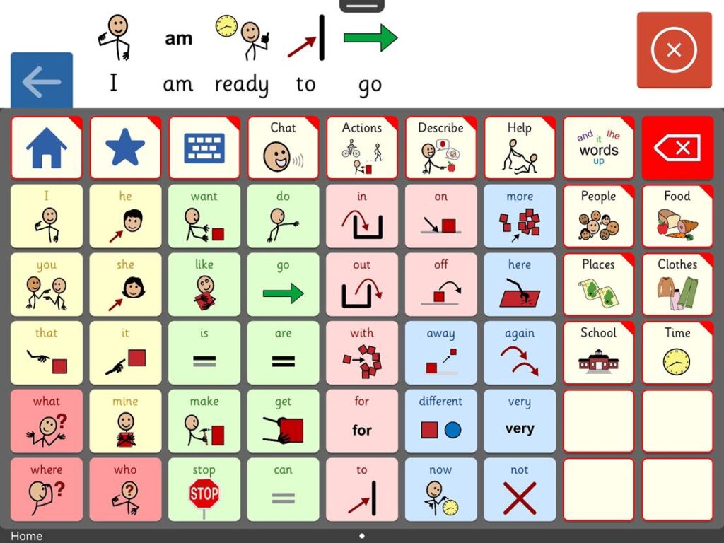 colorful 45 symbols grid with message window at the top showing text, no background