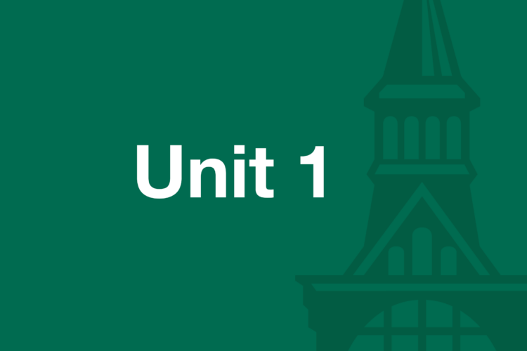 Text: Unit 1