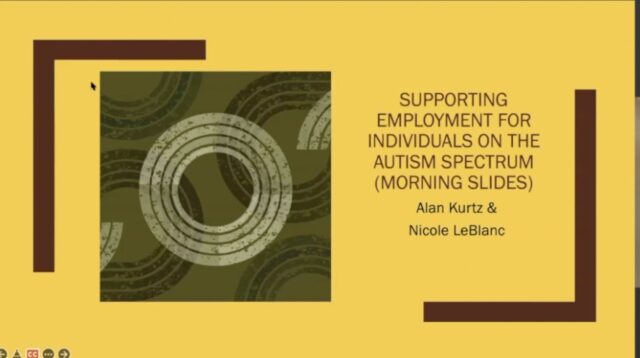 Text: Supporting Employment for Individuals on the Autism Spectrum", with Alan Kurtz, and Nicole Blanc