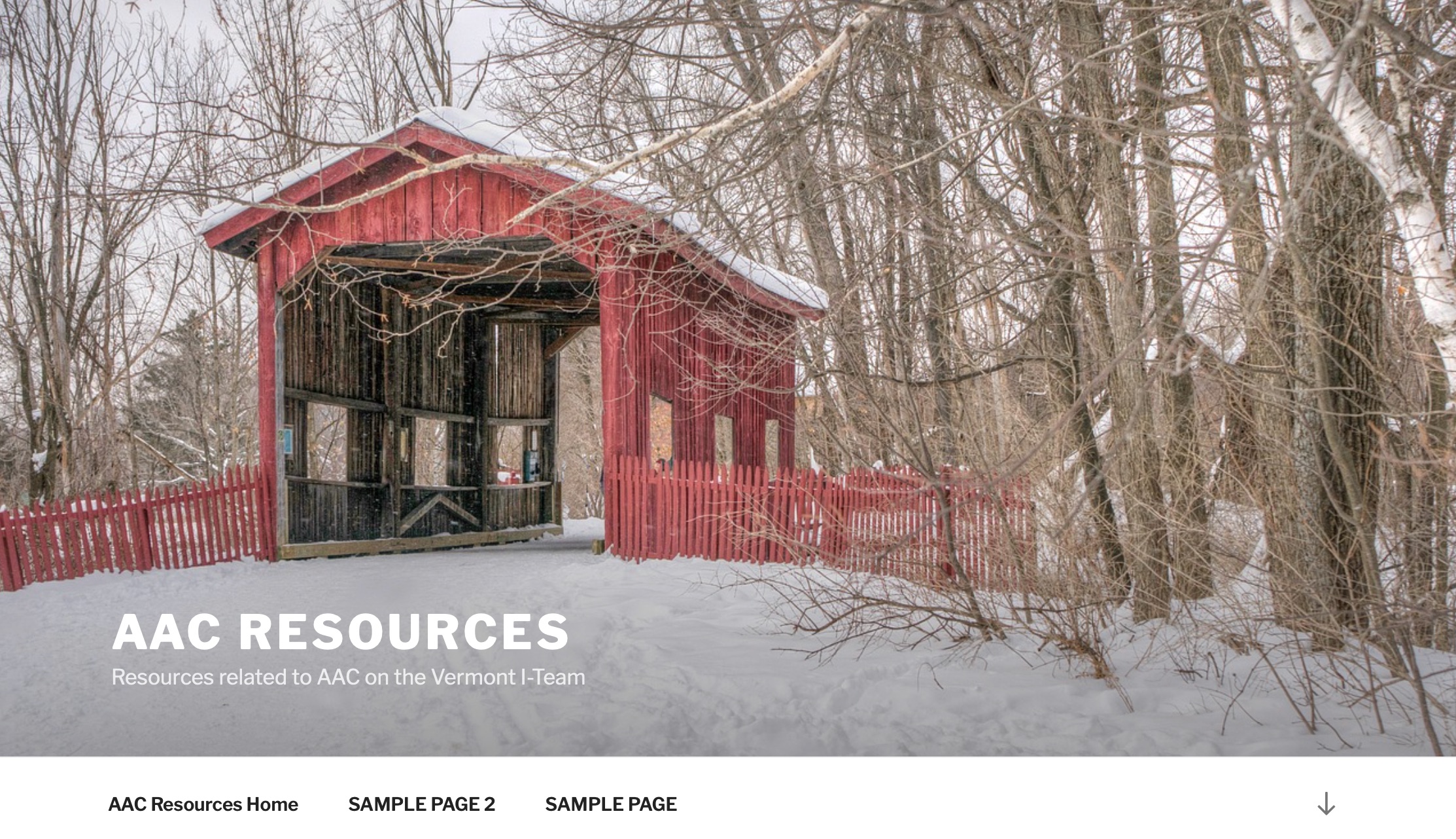 screenshot of a covered barn on a resource site