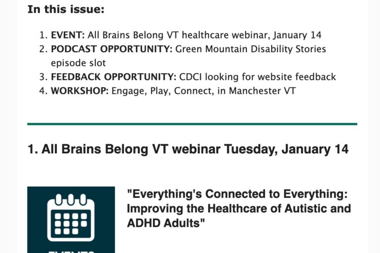 Thumbnail of UVM Autism Collaborative newsletter