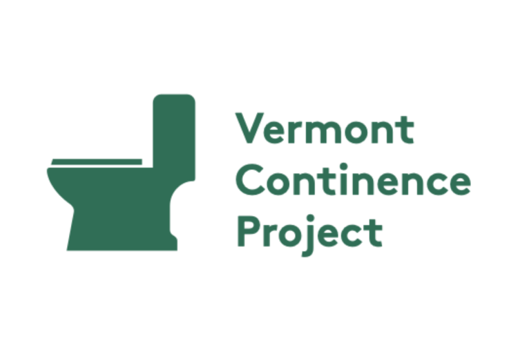 vermont Continence Project logo: an icon of a toilet