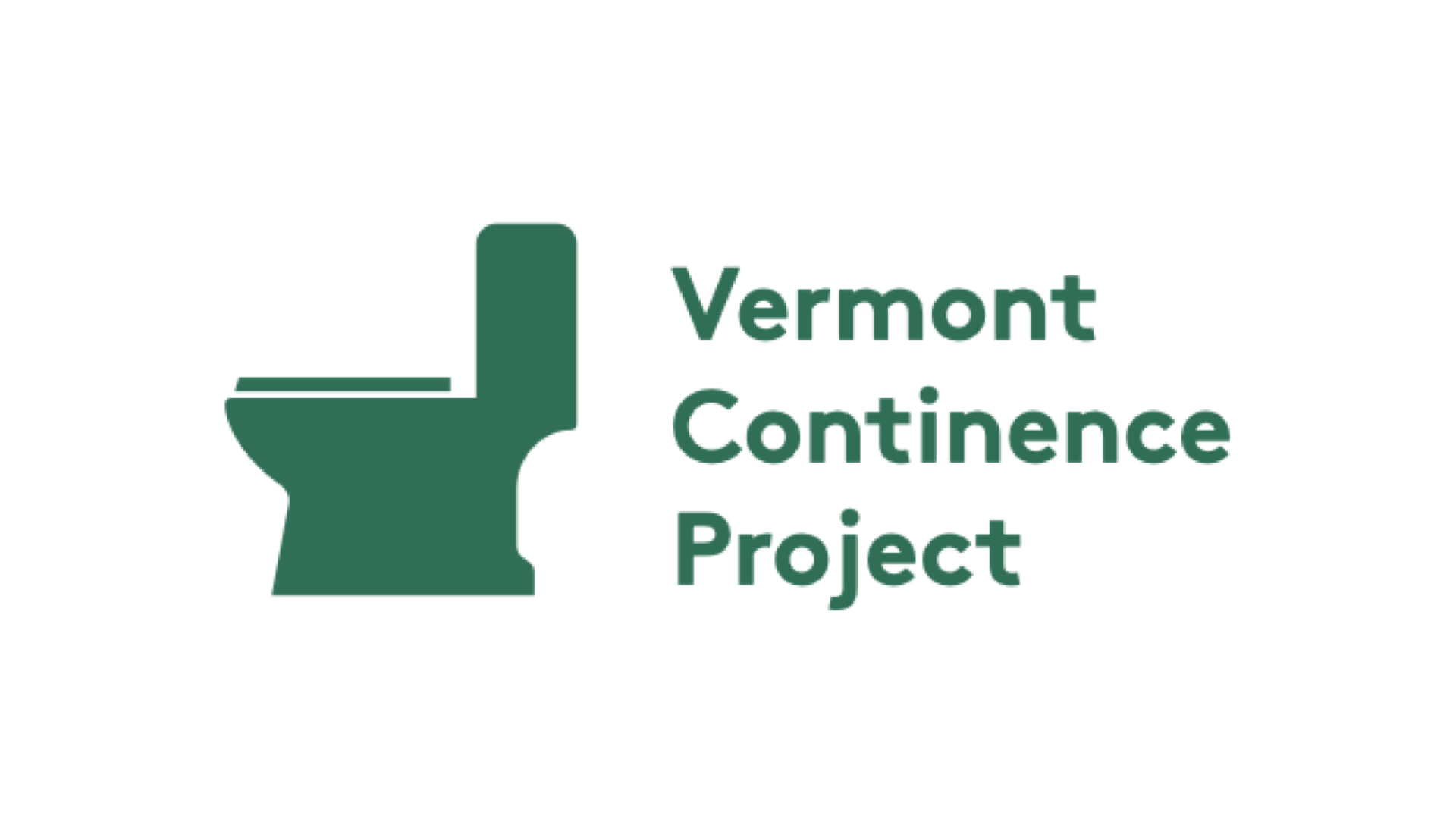 Vermont Continence Project logo: an icon of a toilet