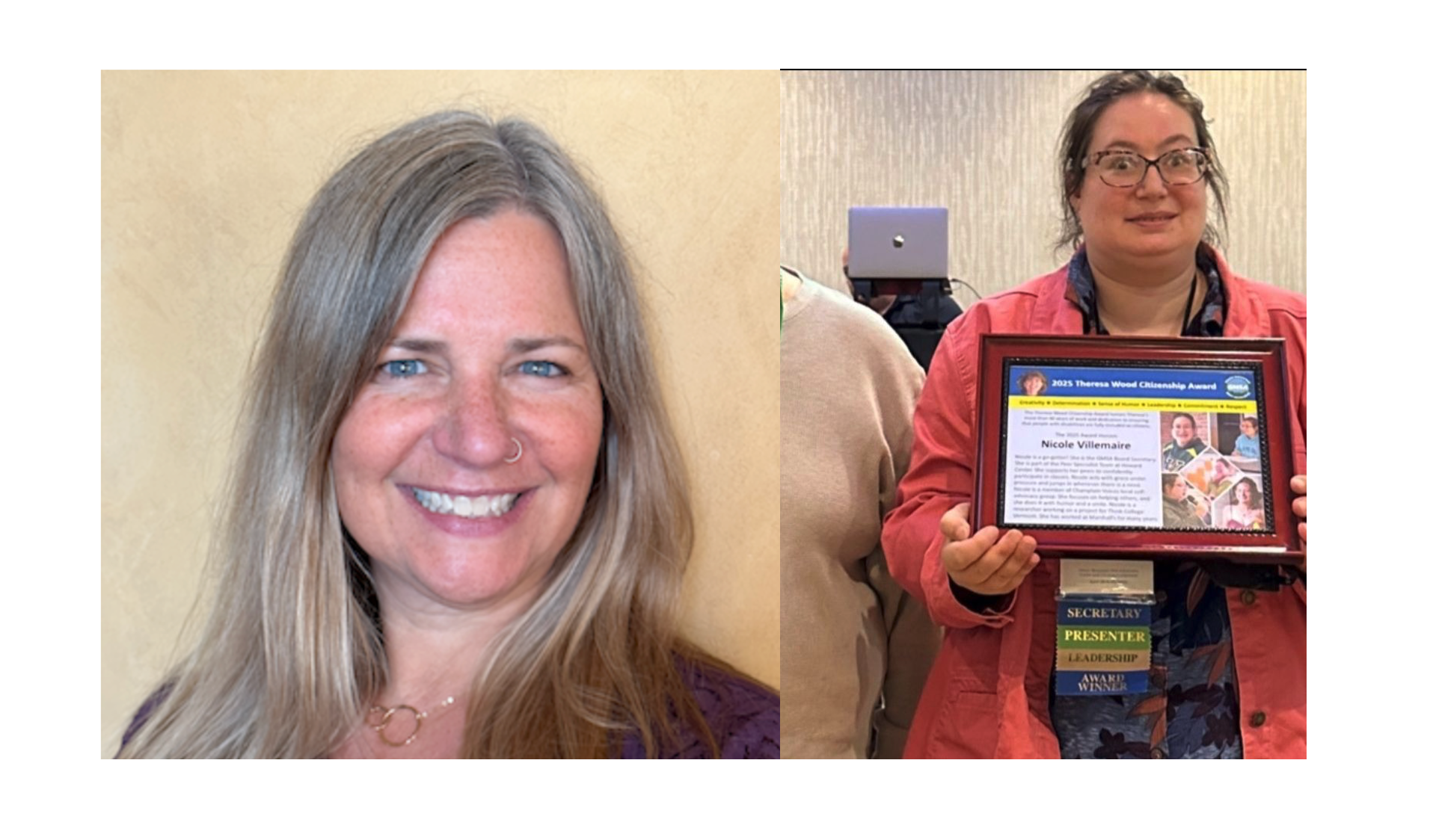 Photos of Pam Cummings and Nicole Villemaire